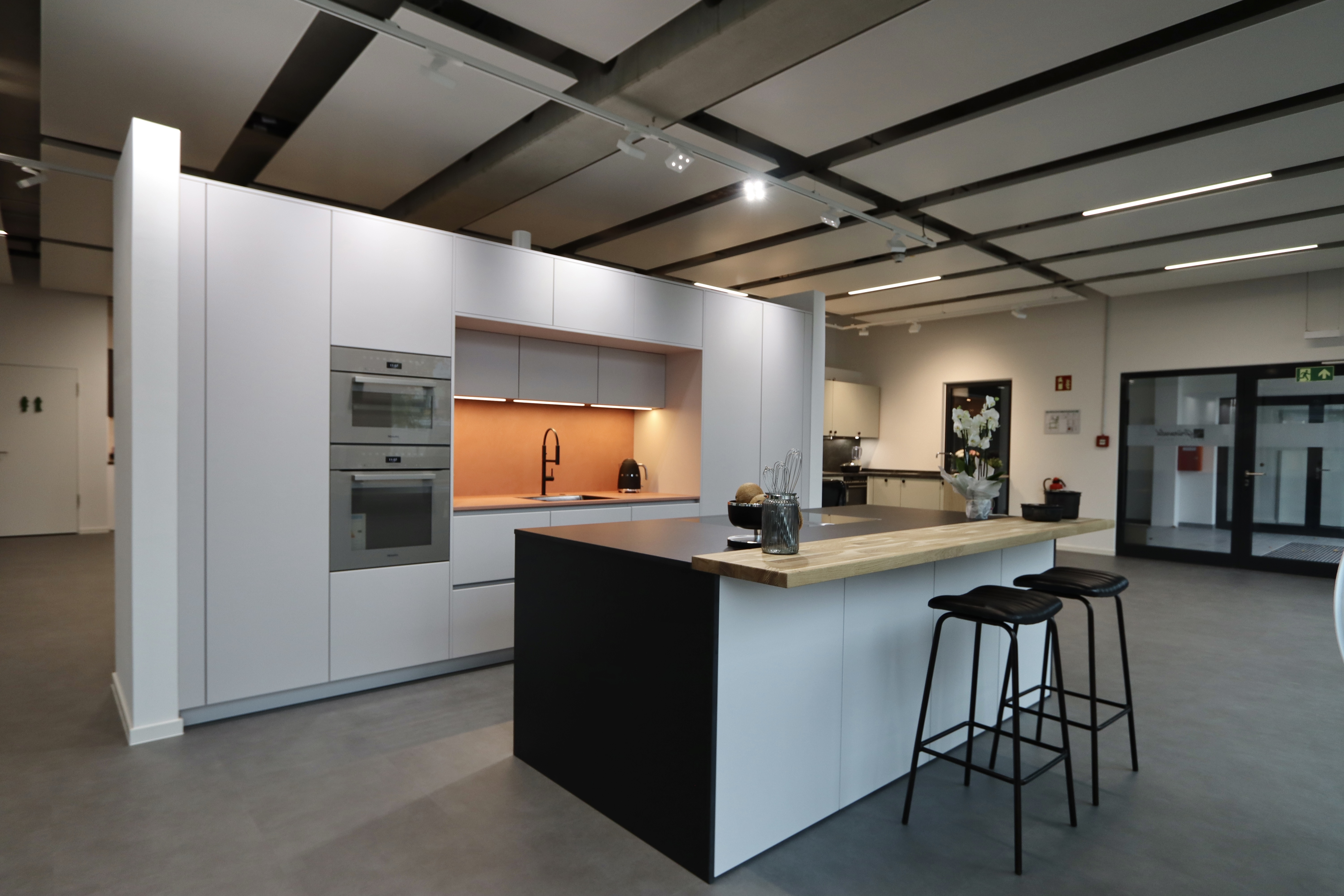 Häcker Systemat Küche in unserem Showroom "Grünwald Küchen Design"